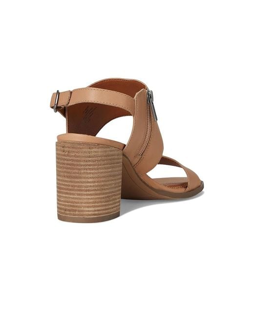 Lucky Brand Brown Dinzin Double Band Heeled Sandals Sandals Rhodonite/Ecru 6.5 B