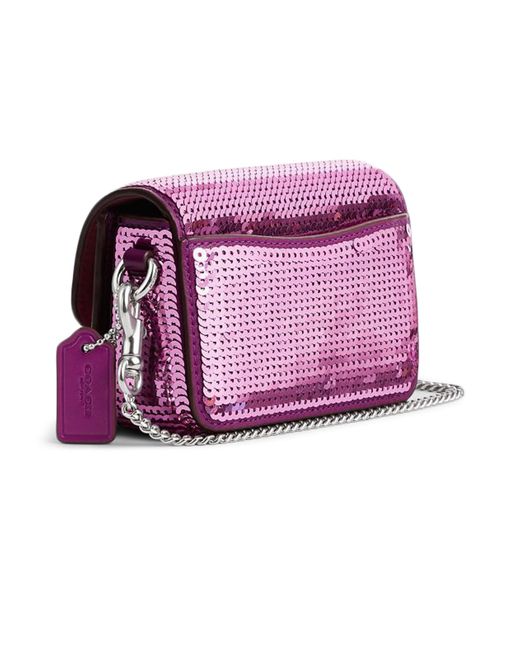 Metallic pink deals coach purse