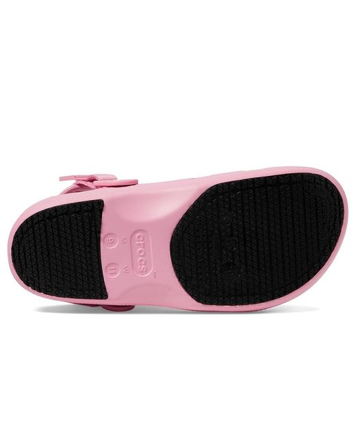 CROCSTM Pink Classic Work Clogs ( Tweed) Slippers