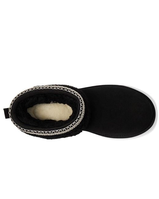 Ugg Black Classic Ultra Mini Maxi Curly Boots 7 B