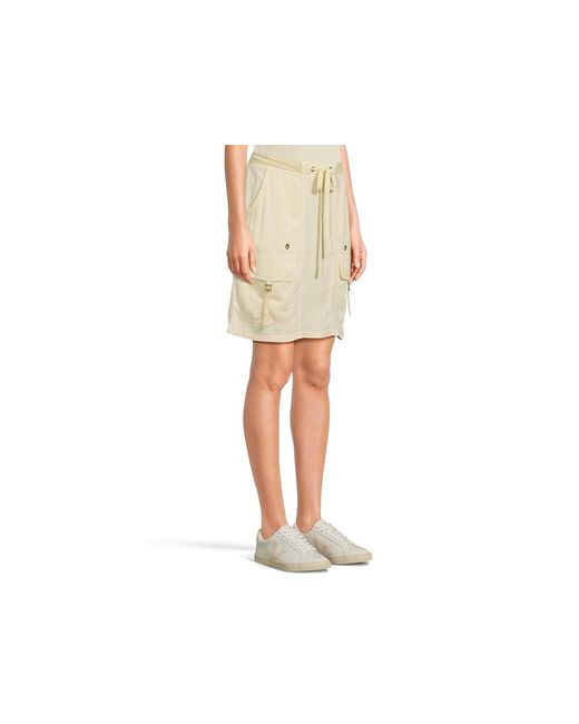 XCVI Black Leto Mini Skirt Skirt Md 8-10) Rayon/Tencel