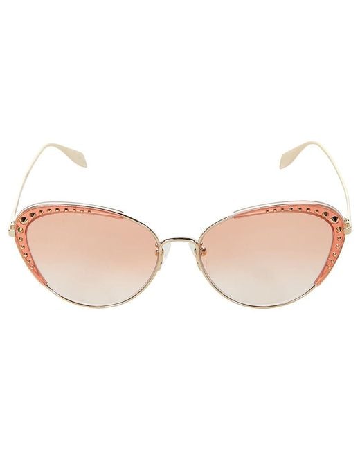 Alexander McQueen Black Am0310S Fashion Sunglasses/ Gradient, Metal Frames/Plastic