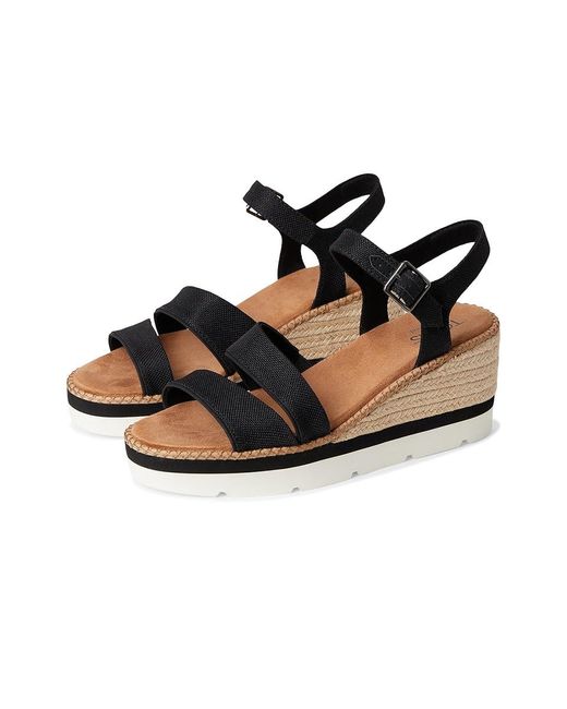 TOMS Black Darya Sandals 10 B
