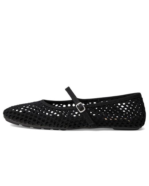 MIA Black Mle-Kora Flat Shoes, Leather/Polyester