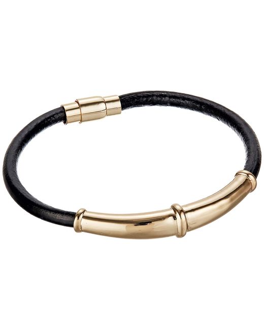 Lauren by Ralph Lauren Leather Bangle Bracelet in Black Lyst
