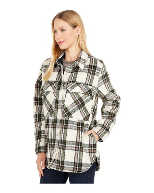 Blank NYC Oversized Flannel Shirt 