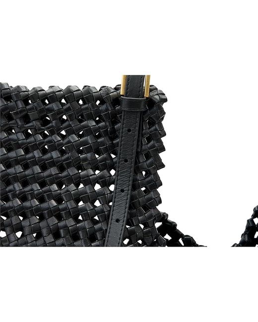 AllSaints Black Ara East/West Knot Tote Tote Handbags, Leather