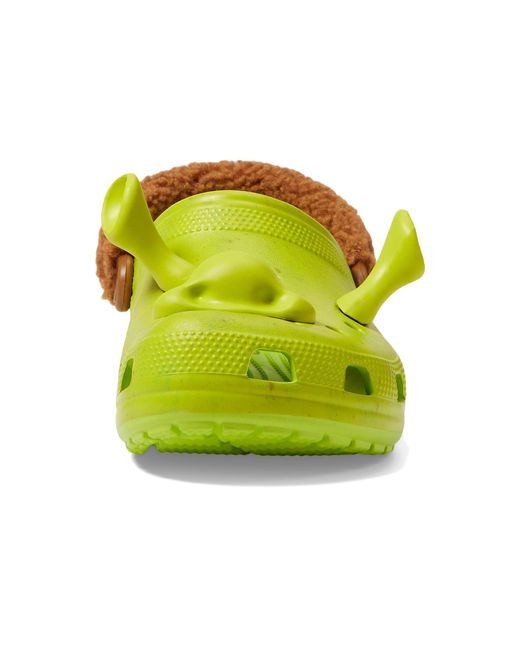 Crocs Unisex-Child Classic Shrek Clogs, Lime Punch, 4