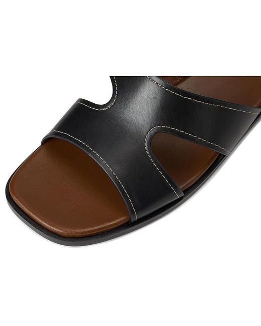 Vince Black Meyers Slide Sandals Wedge Shoes