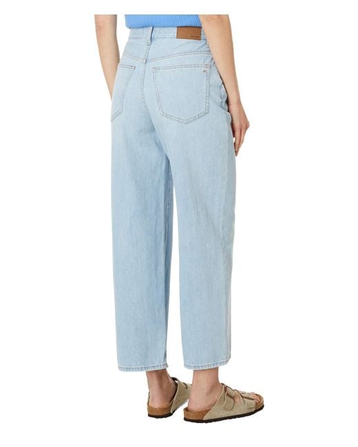 Madewell Blue The Perfect Vintage Wide-leg Crop Jean In Fitzgerald Wash