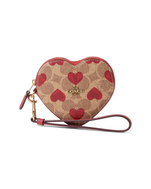 Coach heart coin shop purse