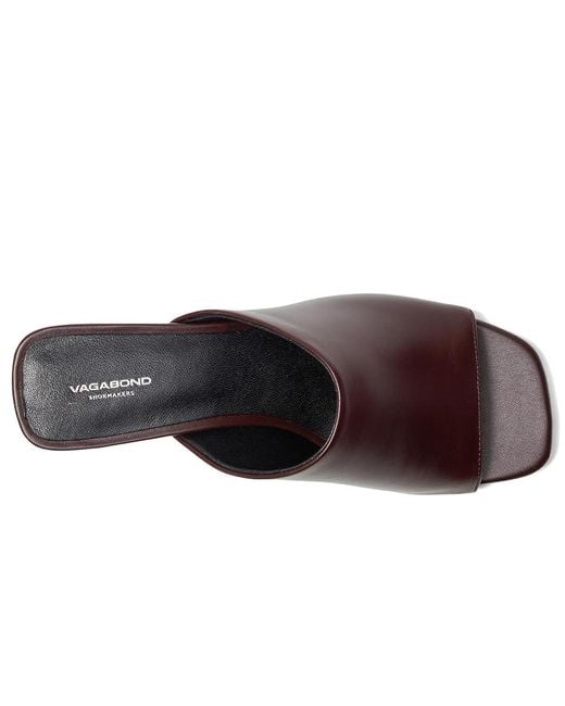 Vagabond Brown Piper Mule Sandals, Leather