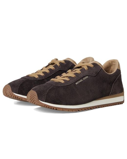 MICHAEL Michael Kors Black Rhodes Trainer Shoes, Leather