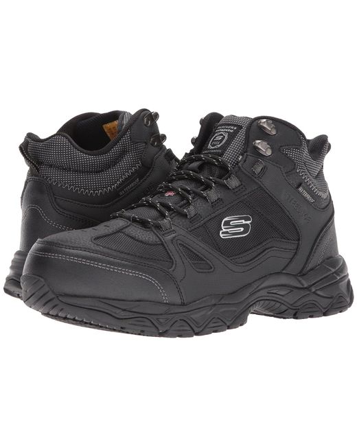 Lyst Skechers Work Ledom Steel Toe Wp in Black for Men