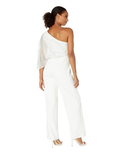 white beaded jumpsuit