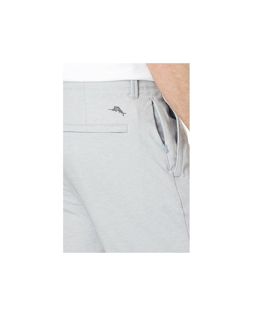 Tommy Bahama Black On Par Flat Front (Harbor Mist) Casual Pants for men