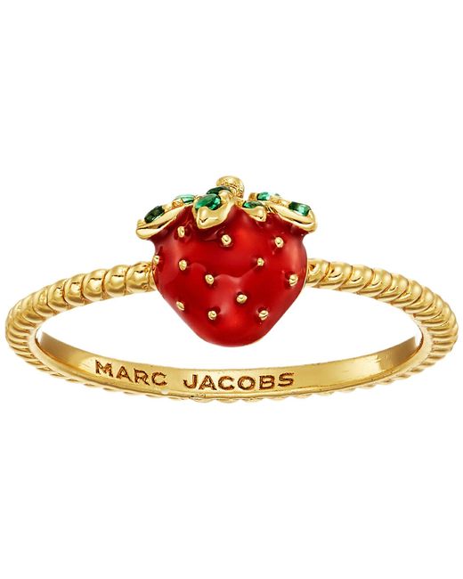 Marc Jacobs Metallic Something Special Strawberry Ring