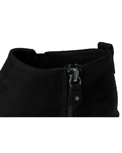 Dr. Scholls Black Lainey Western Short Boots Cowboy Boots, Textile