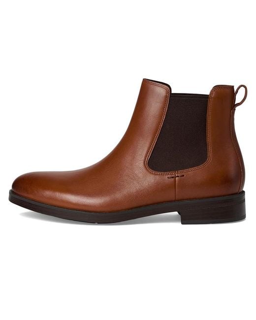 Cole Haan Brown Newmark Grand Chelsea Boots Boots Brit Tan/Dark Chocolate/Natural 8 D for men