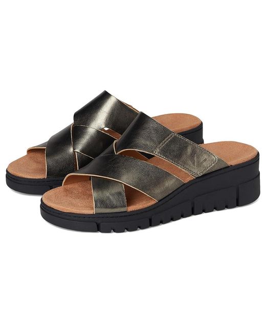 Vionic Black Uptown Sunset Wedge Shoes