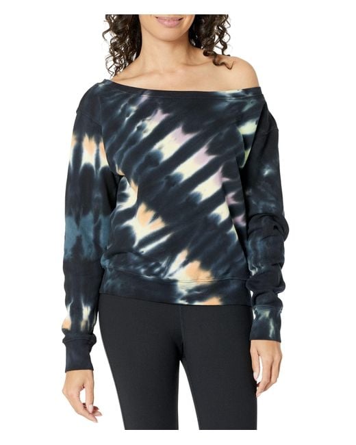 Spiritual Gangster Peace Vida Off Shoulder in Blue Lyst