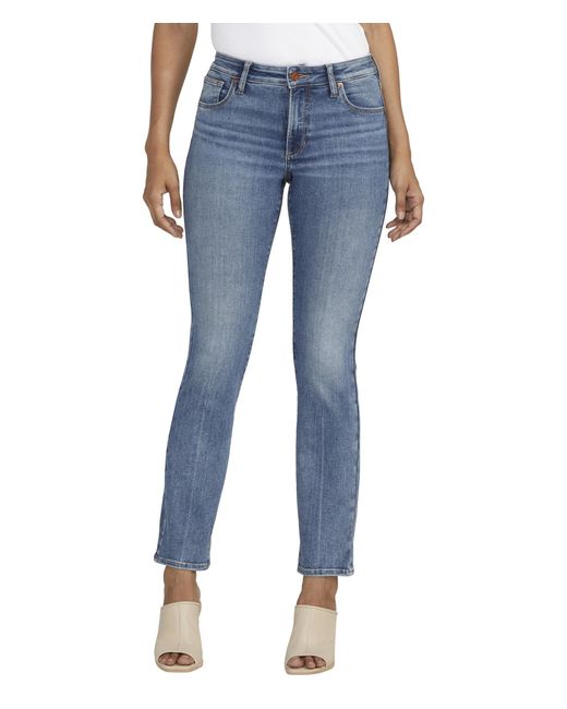 Jag Jeans Blue Forever Stretch Mid Rise Straight Leg