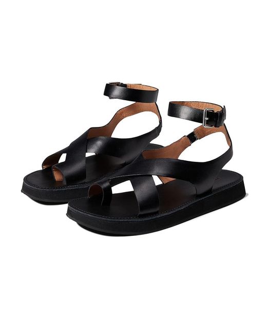 Madewell Black The Natasha Flatform Sandal Sandals, Leather