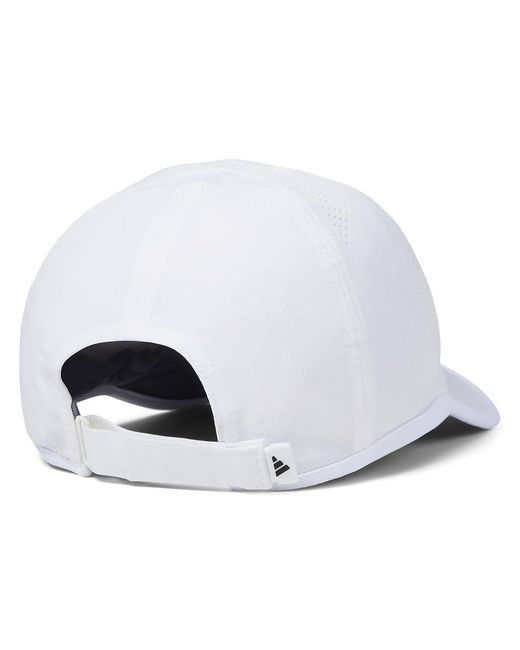 Adidas White Superlite 3.0 Relaxed Fit Adjustable Performance Hat (/) Traditional Hats for men