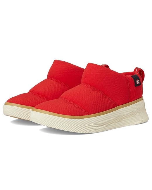 Sorel Red Out N About Iv Mini Puffy Boots Bright/Honey 9 B