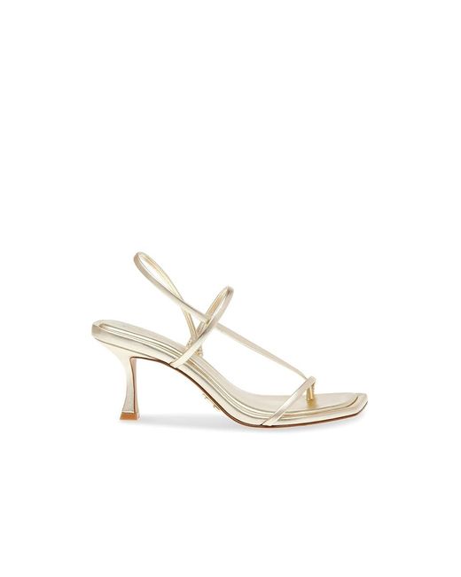 Steve Madden White Locke Sandals, Leather