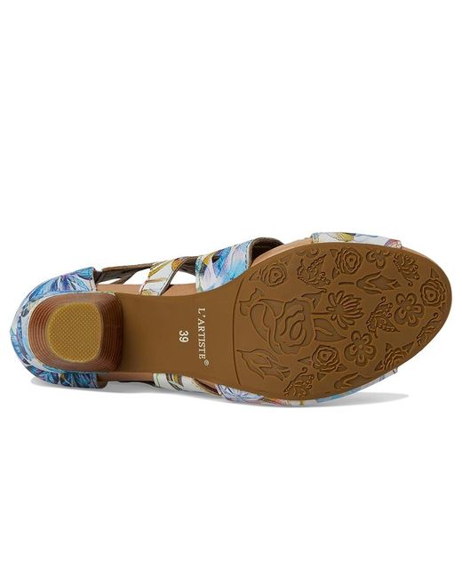 Spring Step Blue Icon-Fleur High Heels, Leather