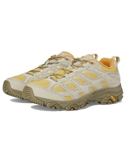 Merrell Metallic Moab 3 Shoes, Leather/Suede/Textile for men