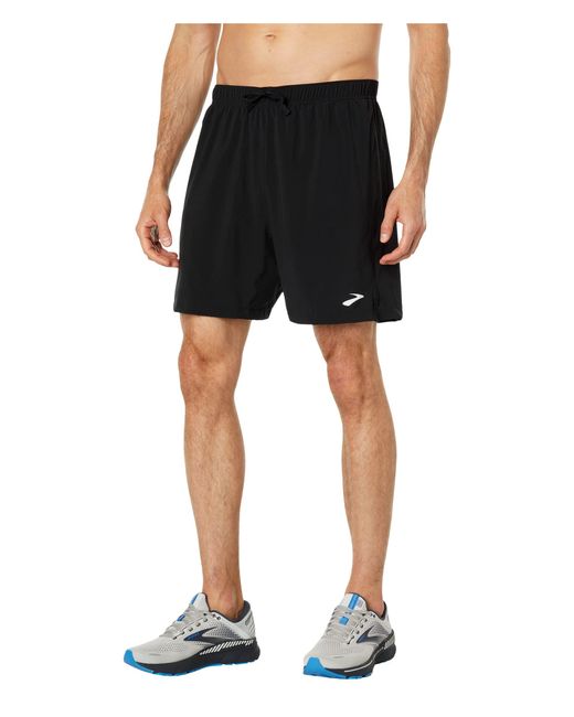 Brooks Synthetic Moment 7 Shorts in Black for Men | Lyst
