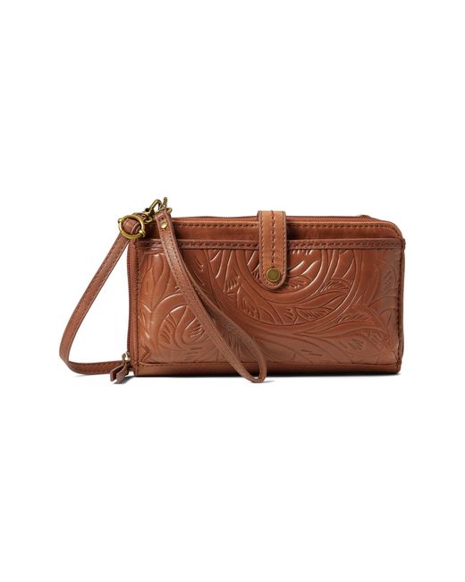The Sak Leather Iris Large Smartphone Crossbody in Brown Lyst