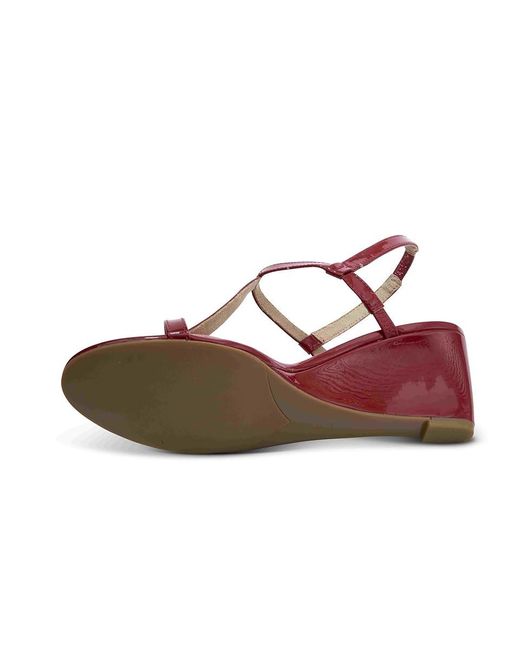 Vaneli Red Mohan ( Patent) Sandals