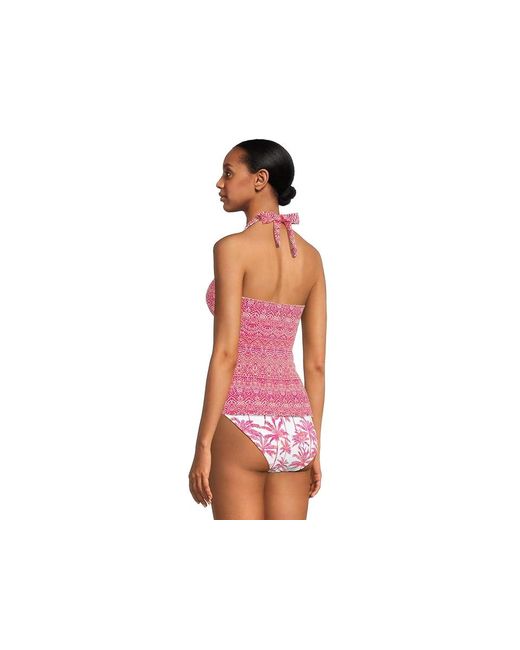 Tommy Bahama Red Island Cays Point Reversible Tankini Swimwear Xs (Us 4) Nylon/Spandex