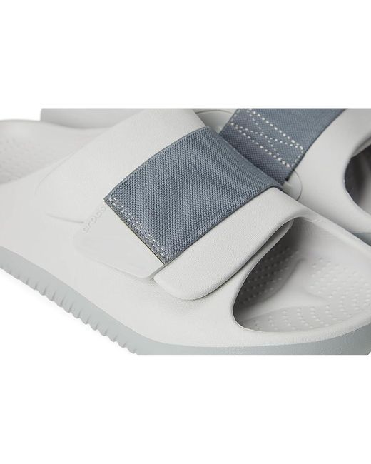 CROCSTM Gray Mellow Luxe Recovery Slide Shoes 9