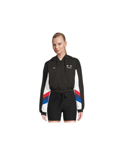 PUMA Black Bmw M Motorsport Sweat Jacket Jacket Cotton/Polyester