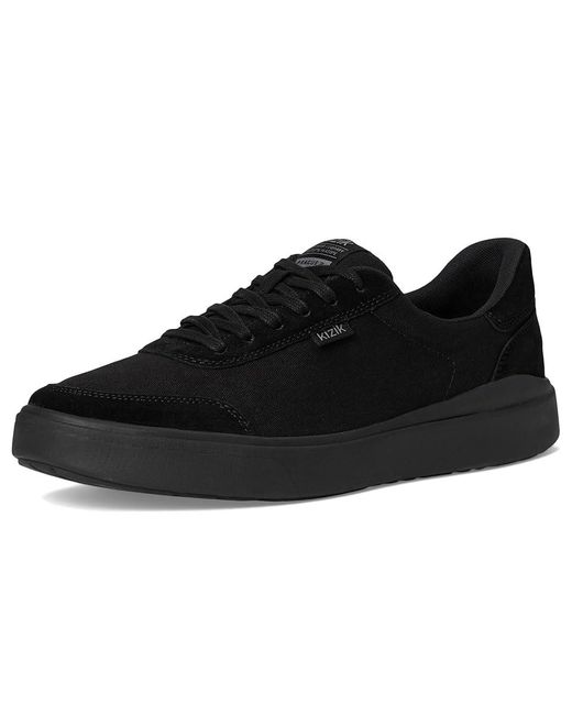 KIZIK Black Prague 2 Hands-Free Shoes, Canvas/Rubber/Suede for men