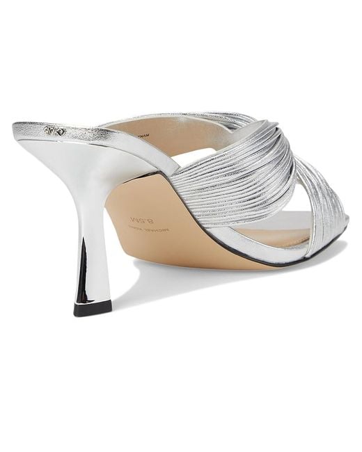 Michael Kors Metallic Alessia Mule Sandal Heeled