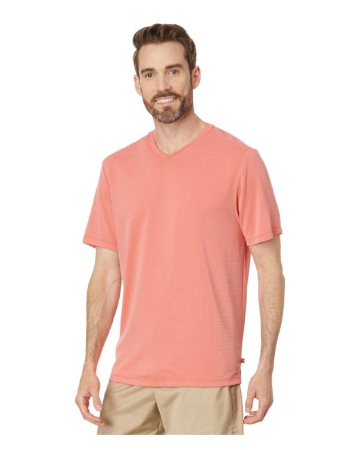 Tommy Bahama Pink Coastal Crest V-neck for men