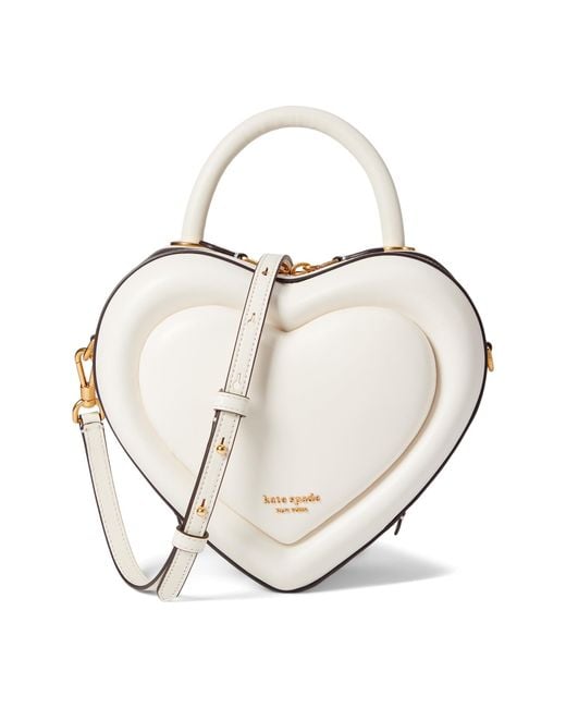 Kate Spade Love Shack Studded Rose Leather Top Handle Heart Crossbody  Handbag