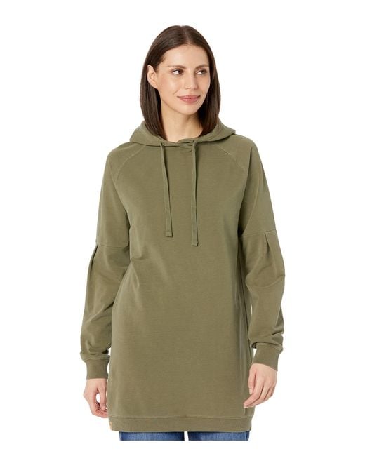 Tentree Cotton Oversized French Terry Hoodie Dress in Olive (Green) Lyst