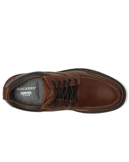 Dockers Black Overton Shoes/ Soft Oiled Crazyhorse 7 D for men