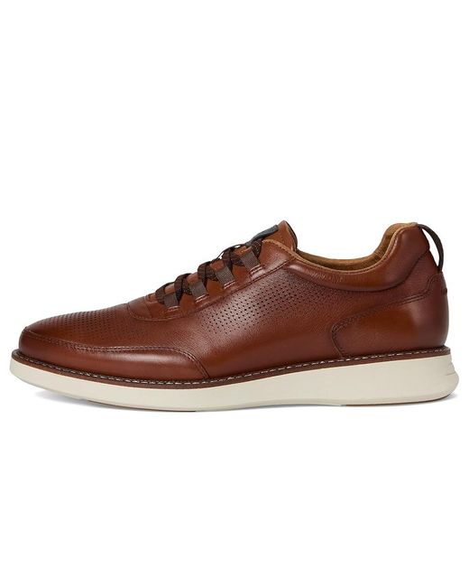 Florsheim Brown Launch Elastic Lace Slip-On Shoes 7.5 M (D) Leather for men