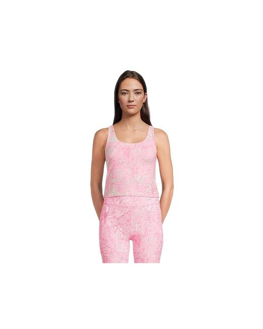 Lilly Pulitzer Pink Ari Reversible Active Tan Clothing, Nylon/Spandex