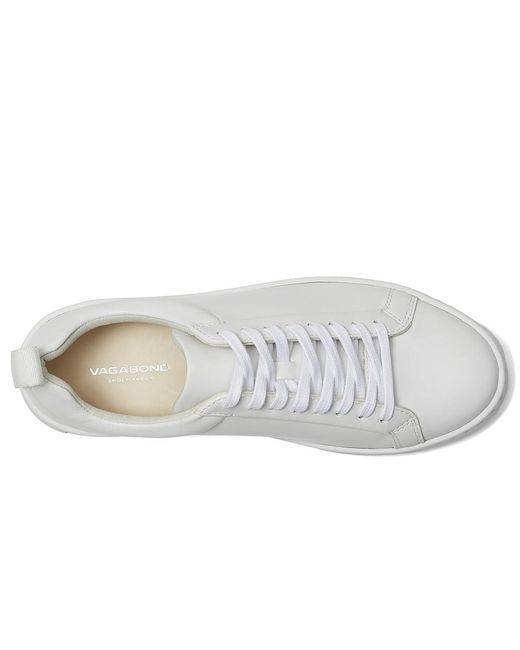 Vagabond White Zoe Platform Shoes 2, Leather