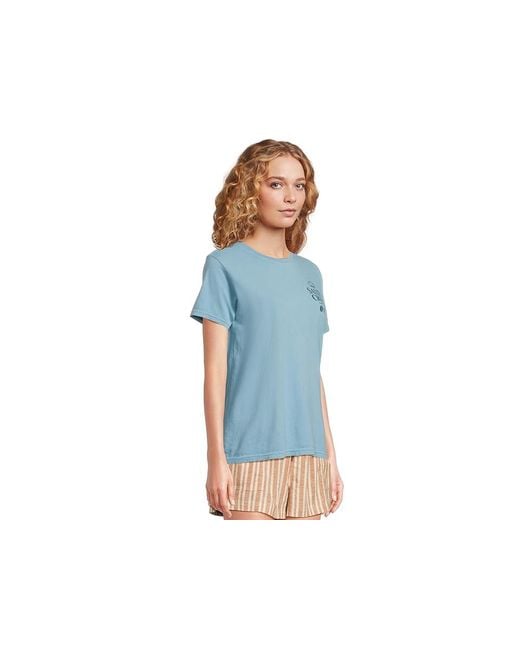 Salty Crew Blue Sip And Sea Boyfriend T-Shirts T Shirt, Cotton/Jersey
