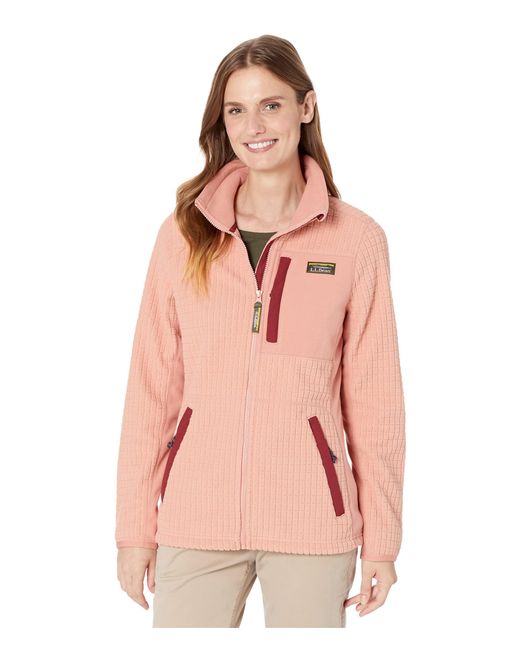 L.L. Bean Pink Mountain Classic Windproof Fleece Jacket