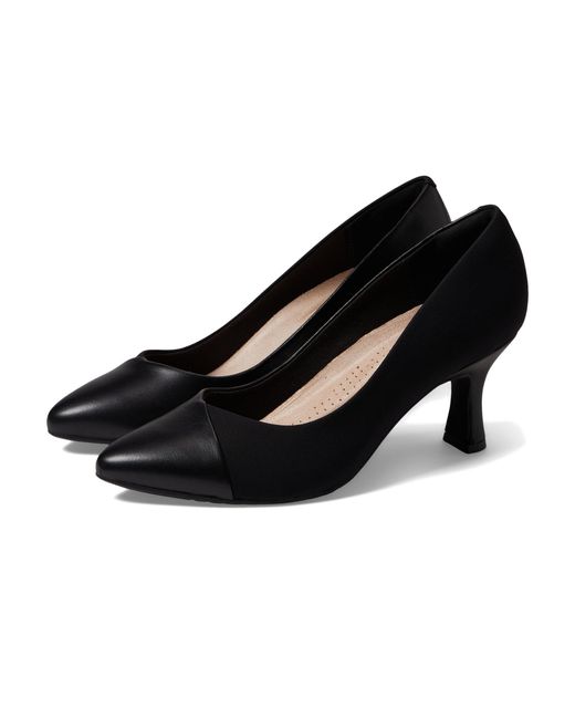 Clarks Kataleyna Rose Damen-Schuhe – Schwarz, Leder, Mit Komfort-Fußbett, Größe 36